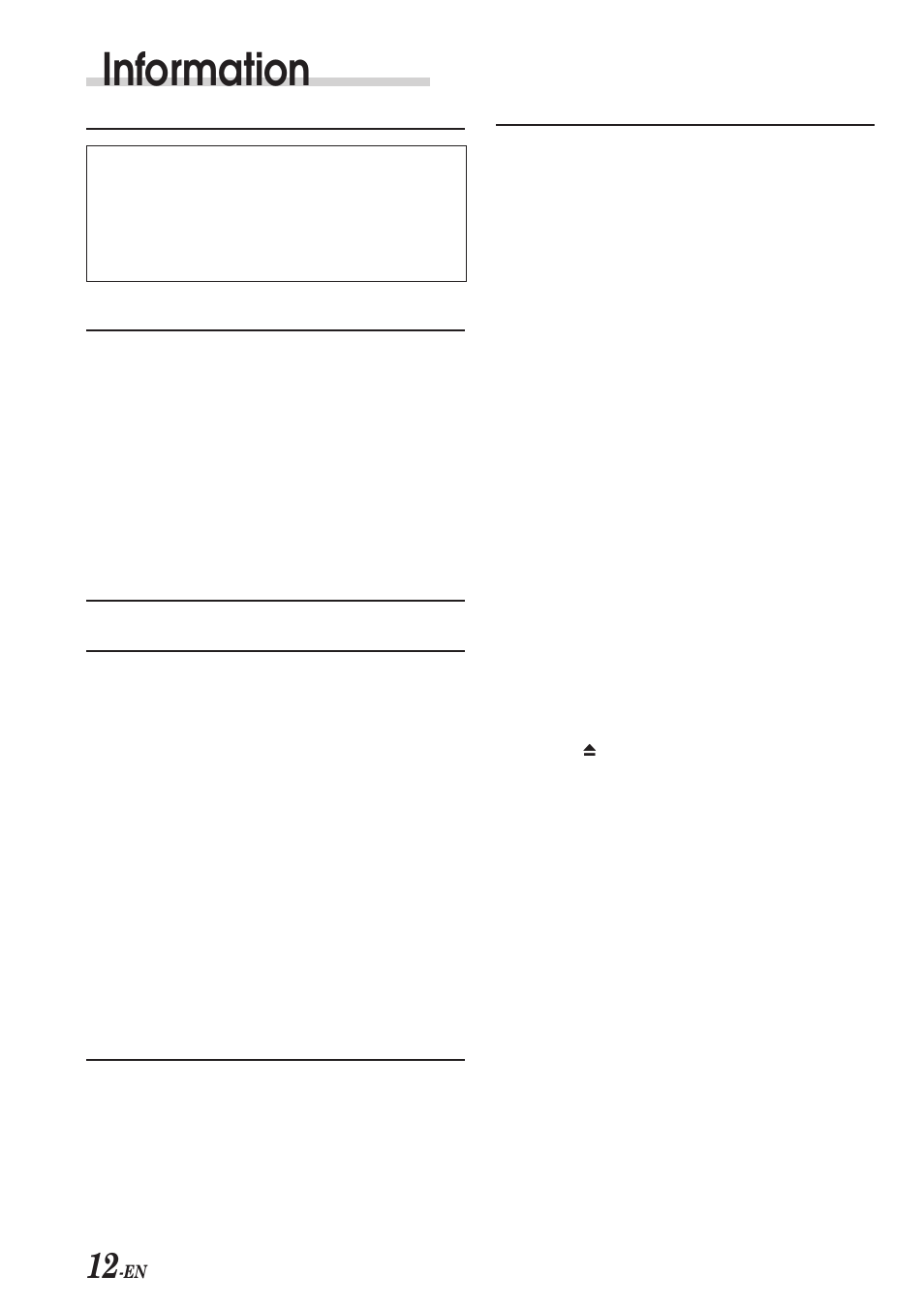 Information | Alpine CDE-7853E User Manual | Page 14 / 19