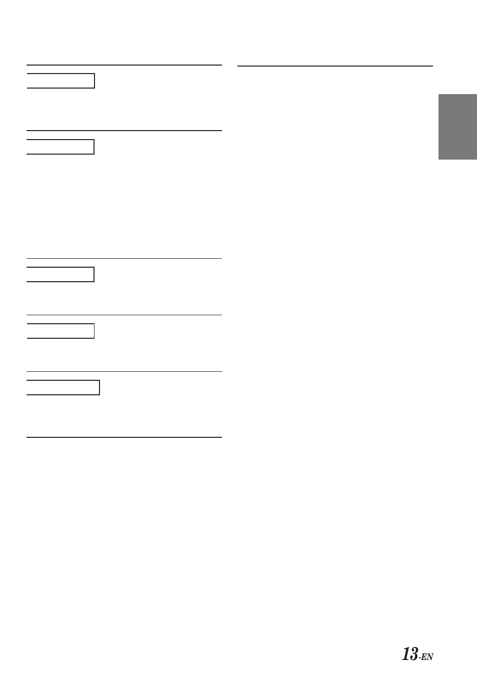 Specifications, H e - 01 – – – – t – – – indication for cd changer | Alpine CDE-7853E User Manual | Page 15 / 19