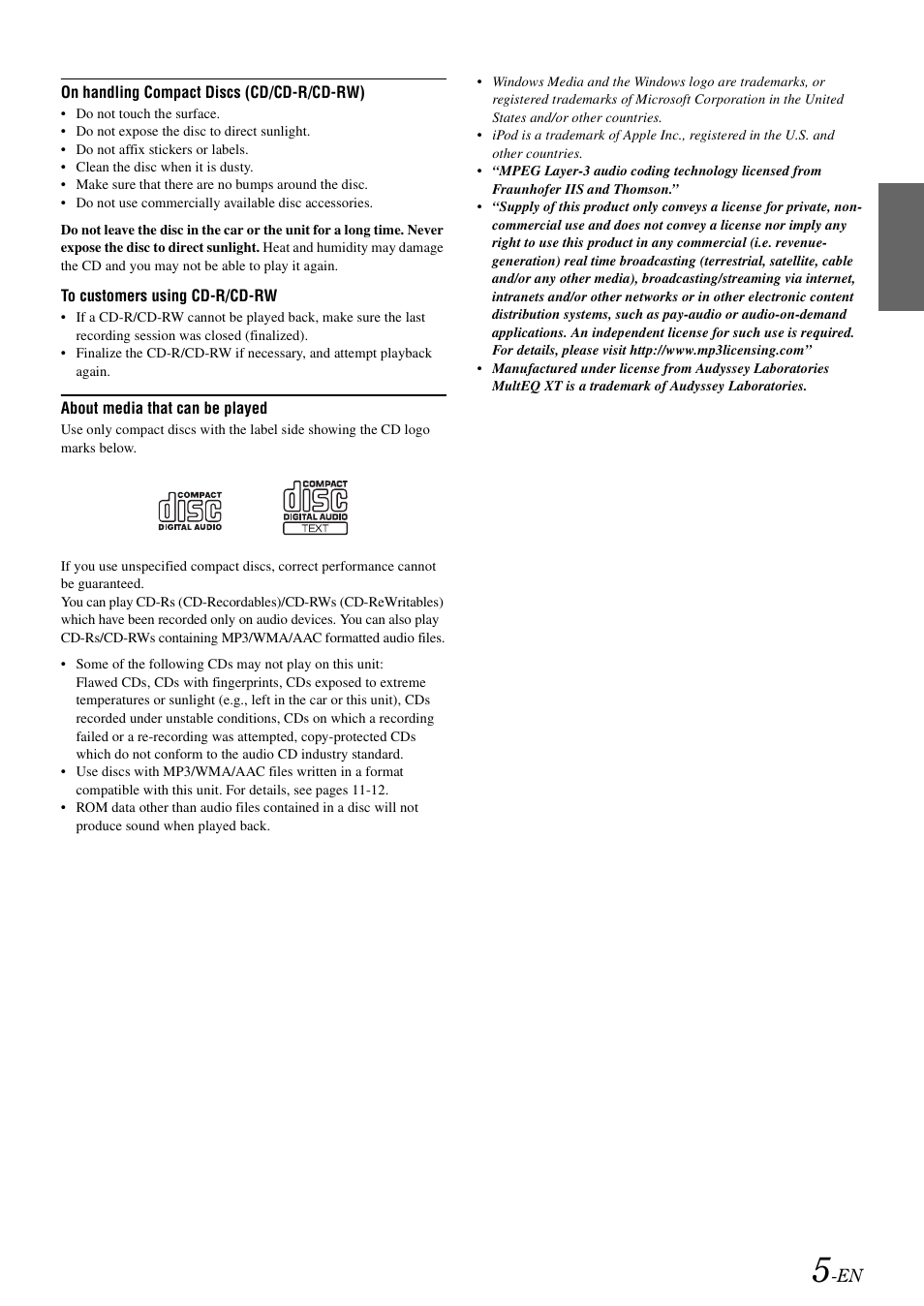 Alpine cda-9884 User Manual | Page 7 / 131