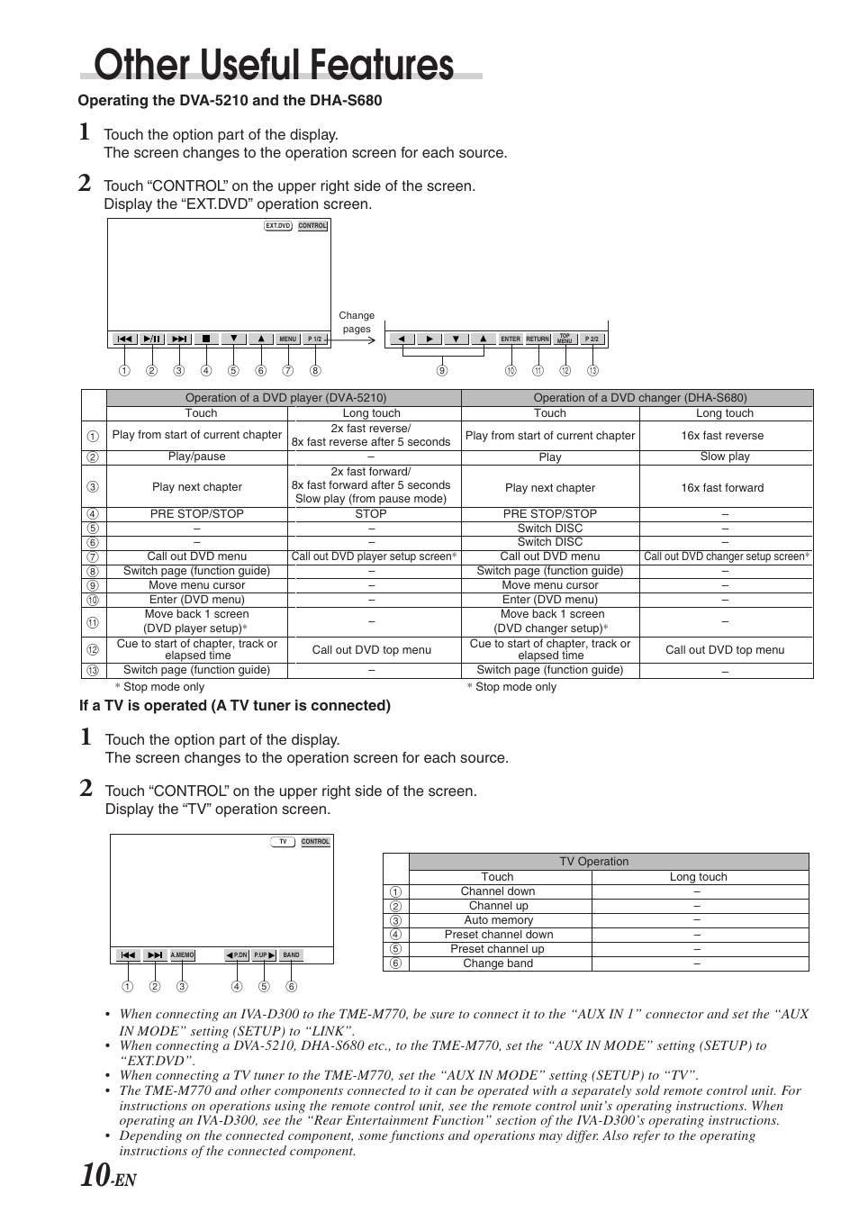 Other useful features | Alpine 68-00493Z15-B User Manual | Page 12 / 26