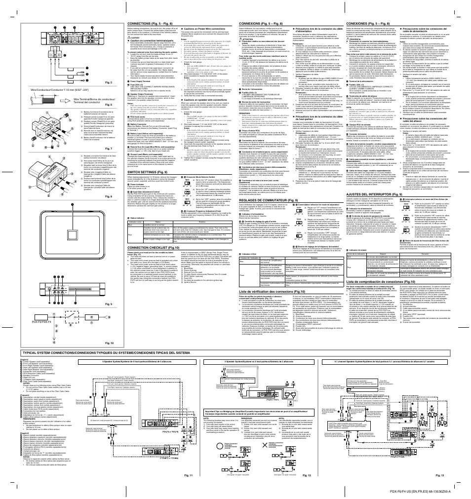 Alpine PDX-F4 User Manual | Page 2 / 2