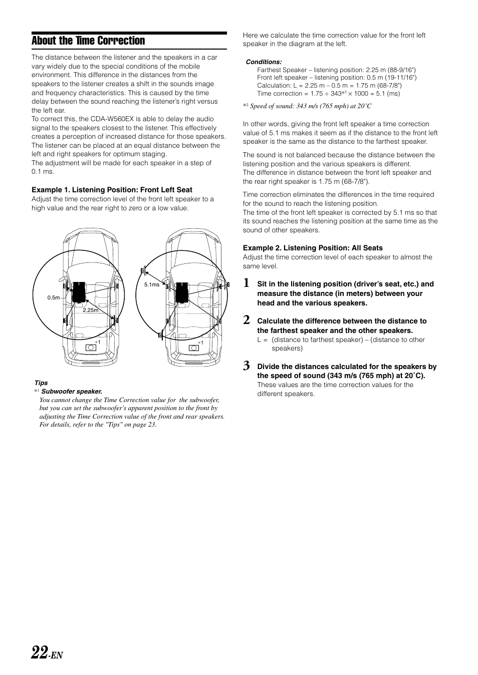 About the time correction | Alpine CDA-W560E User Manual | Page 24 / 36