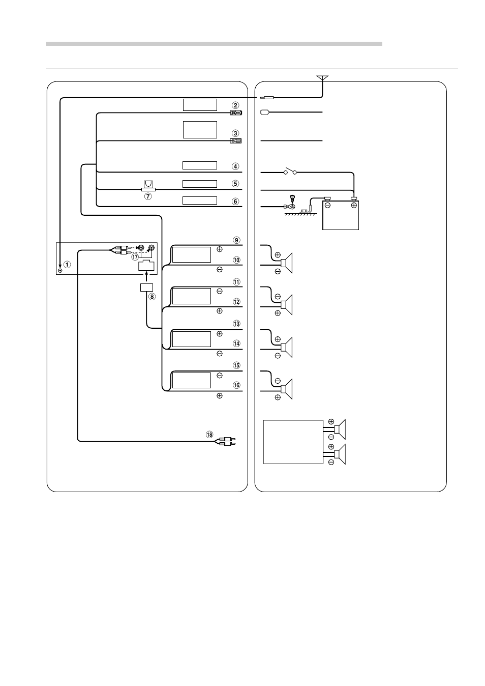 Installation et raccordements, Raccordements | Alpine CDE-7856 User Manual | Page 40 / 64