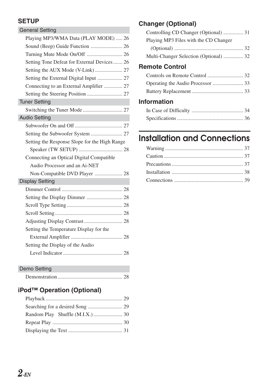 Installation and connections | Alpine 68-04123Z09-A User Manual | Page 4 / 43