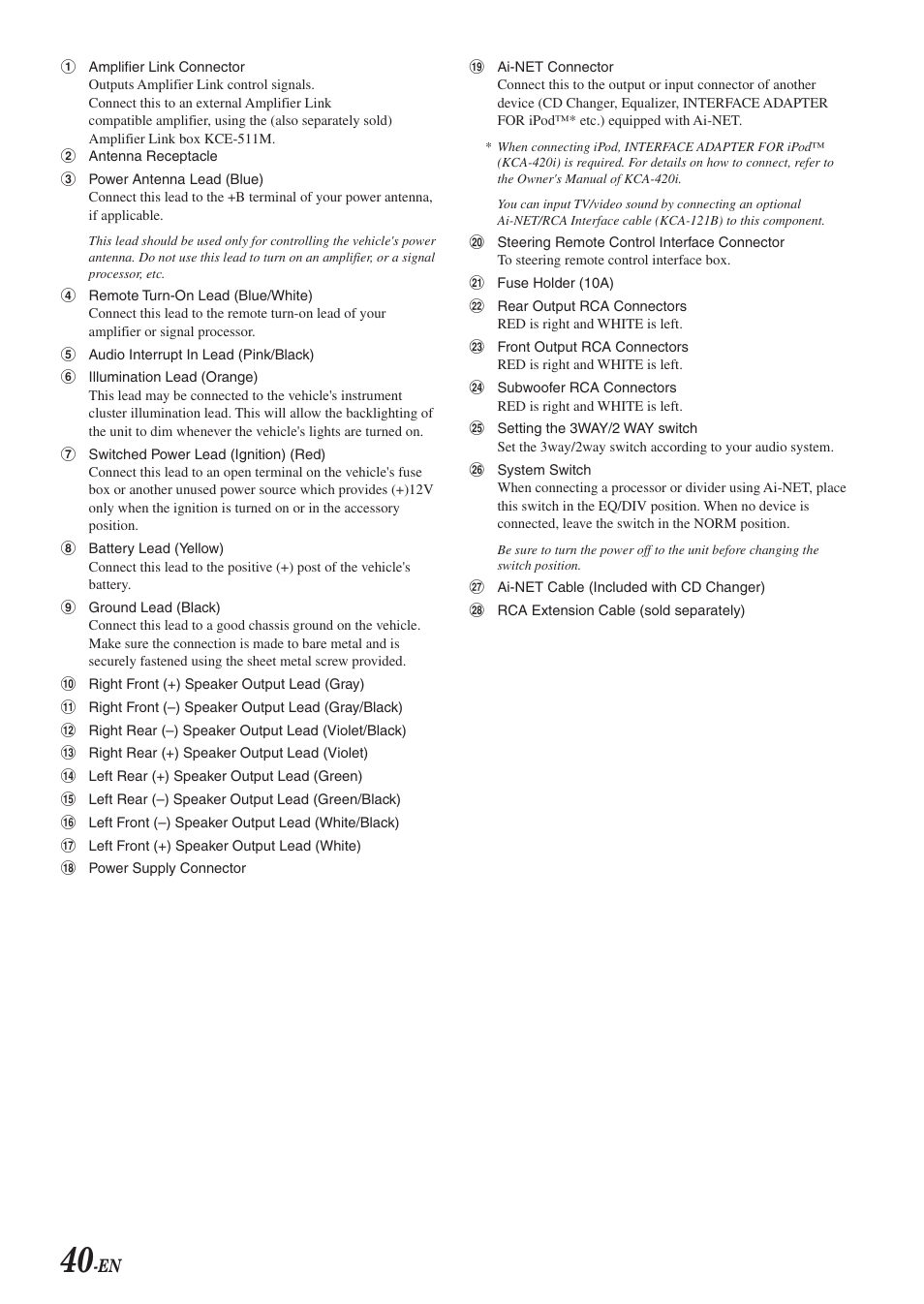 Alpine 68-04123Z09-A User Manual | Page 42 / 43
