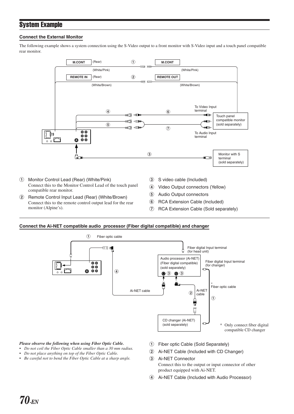System examples, System example | Alpine DVA-9965 User Manual | Page 72 / 79