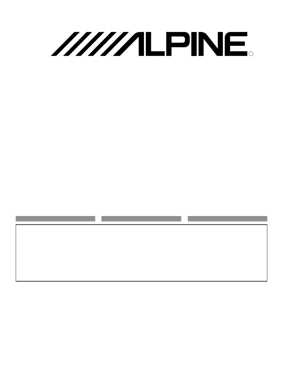 Alpine MRV-F409 User Manual | 16 pages