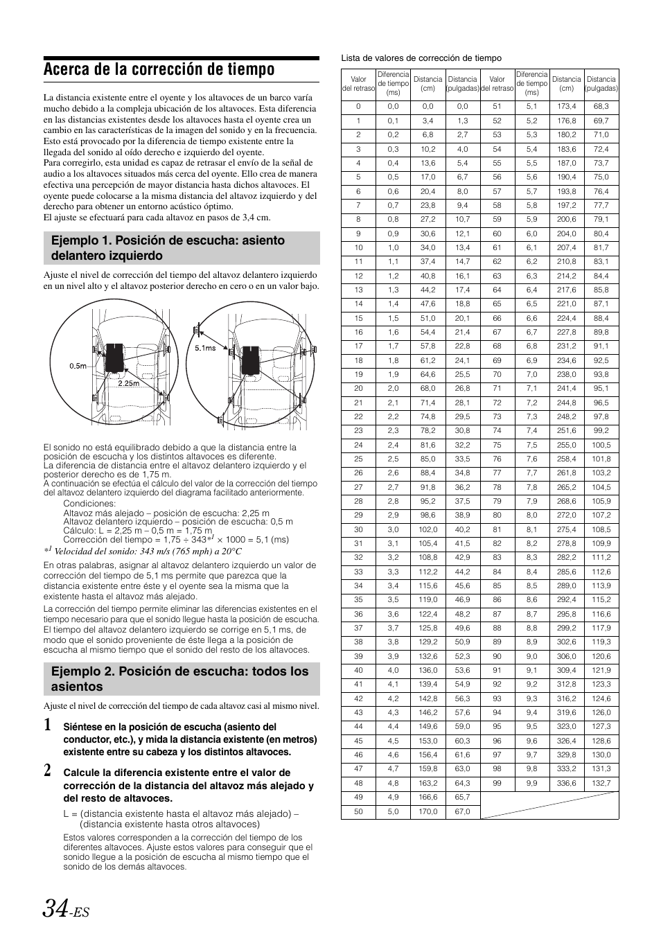 Acerca de la corrección de tiempo | Alpine iDA-X100M User Manual | Page 125 / 135