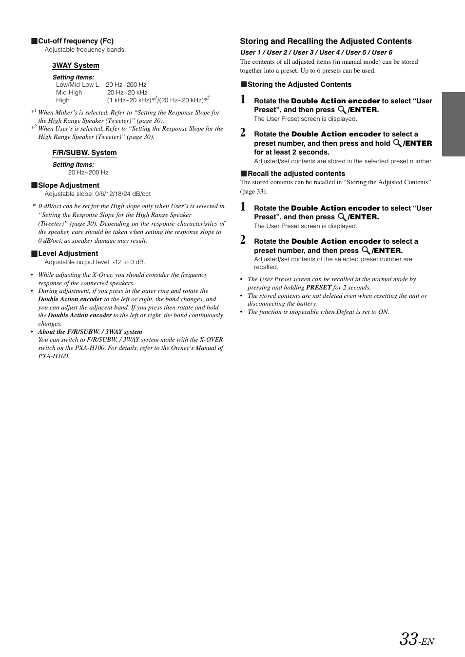 Alpine iDA-X100M User Manual | Page 34 / 135