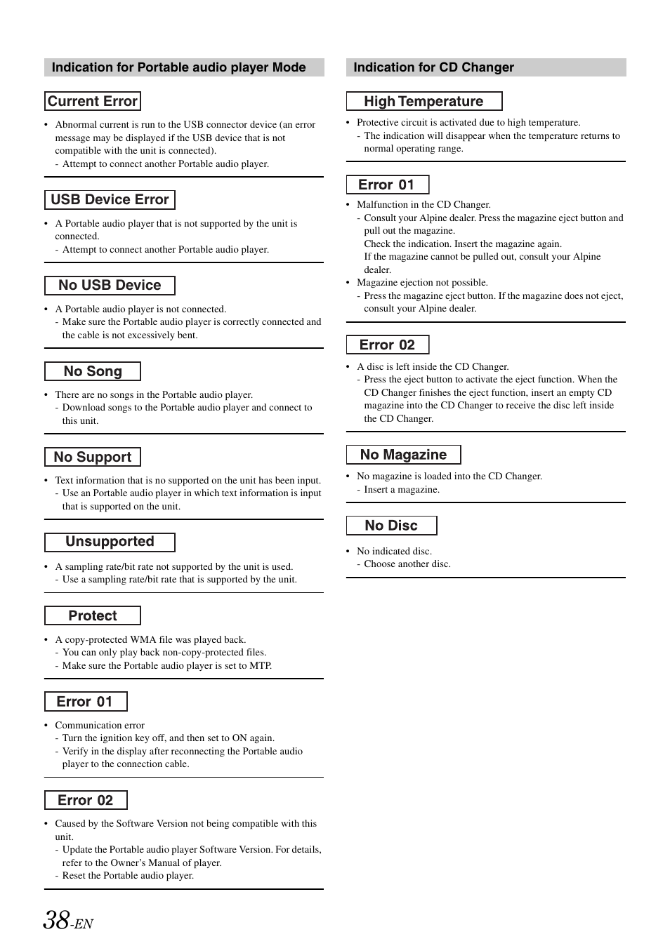 Alpine iDA-X100M User Manual | Page 39 / 135