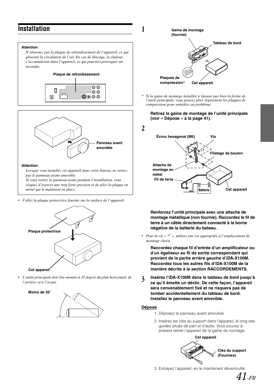 Installation | Alpine iDA-X100M User Manual | Page 87 / 135