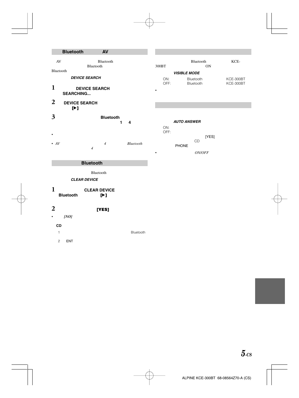 Alpine KCE-300BT User Manual | Page 82 / 100