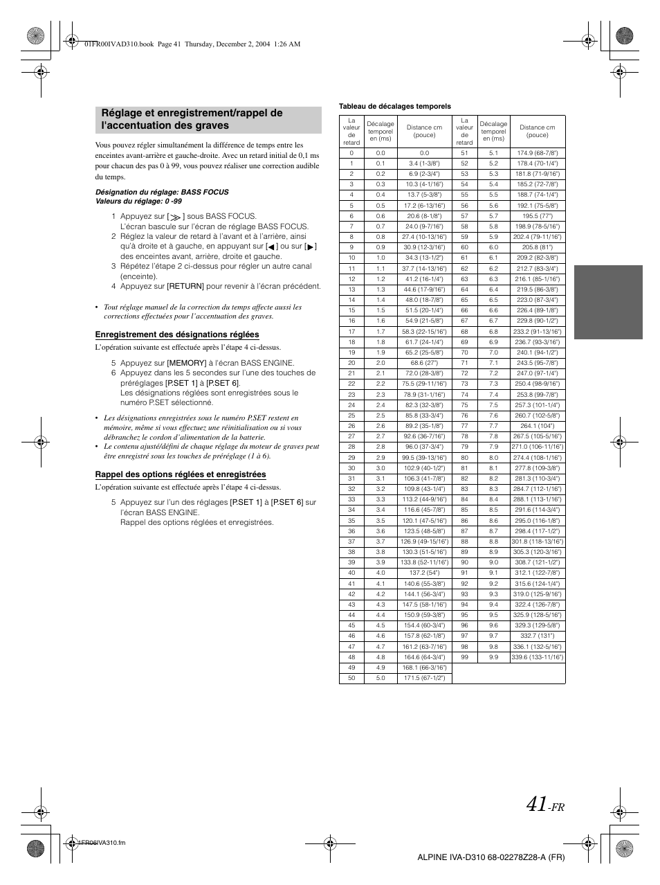 Alpine IVA-D310 User Manual | Page 125 / 253