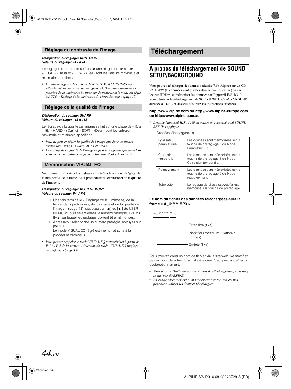 Téléchargement | Alpine IVA-D310 User Manual | Page 128 / 253