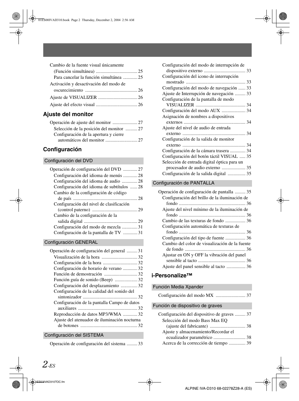 Alpine IVA-D310 User Manual | Page 172 / 253