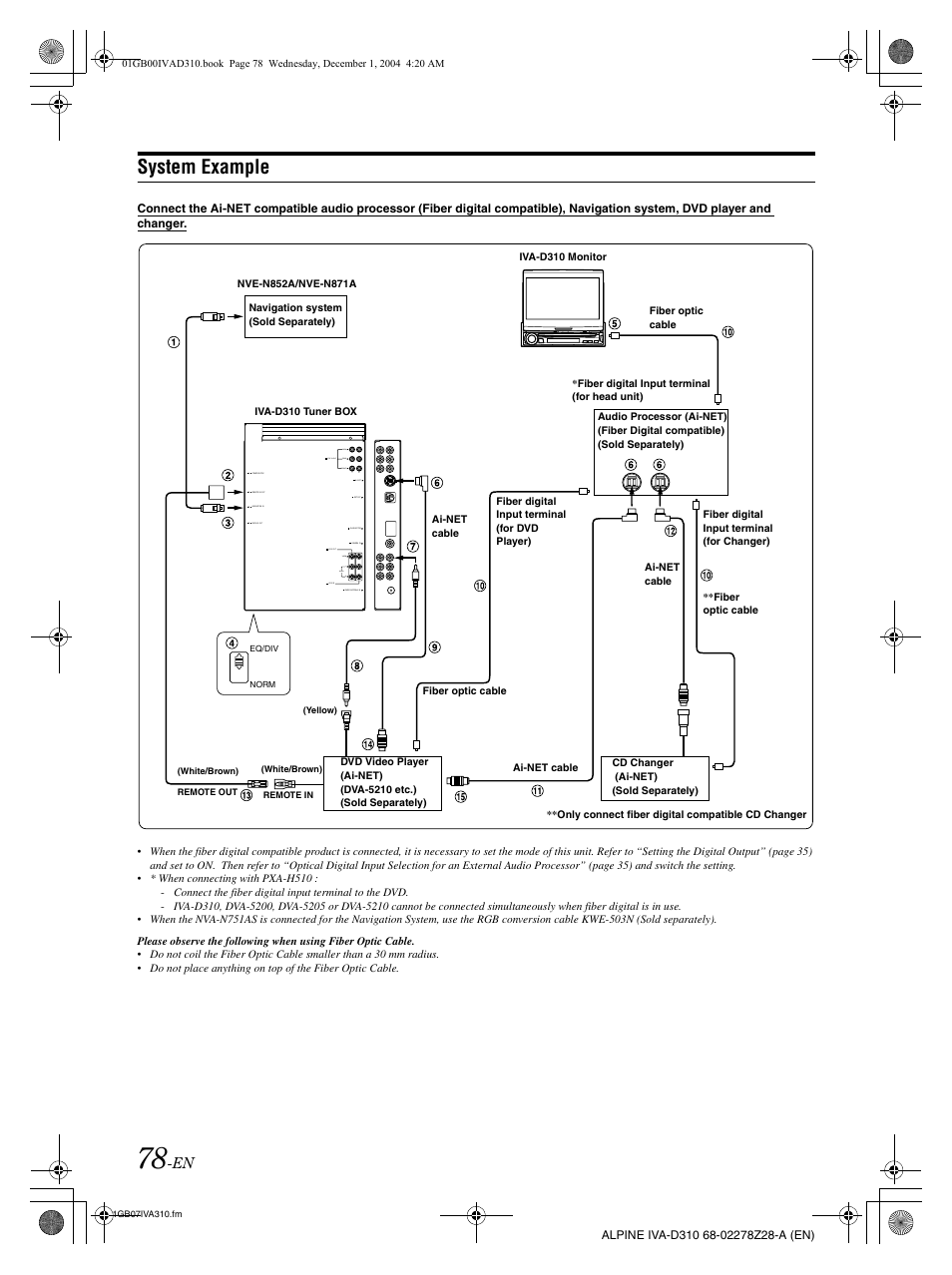 System example | Alpine IVA-D310 User Manual | Page 80 / 253