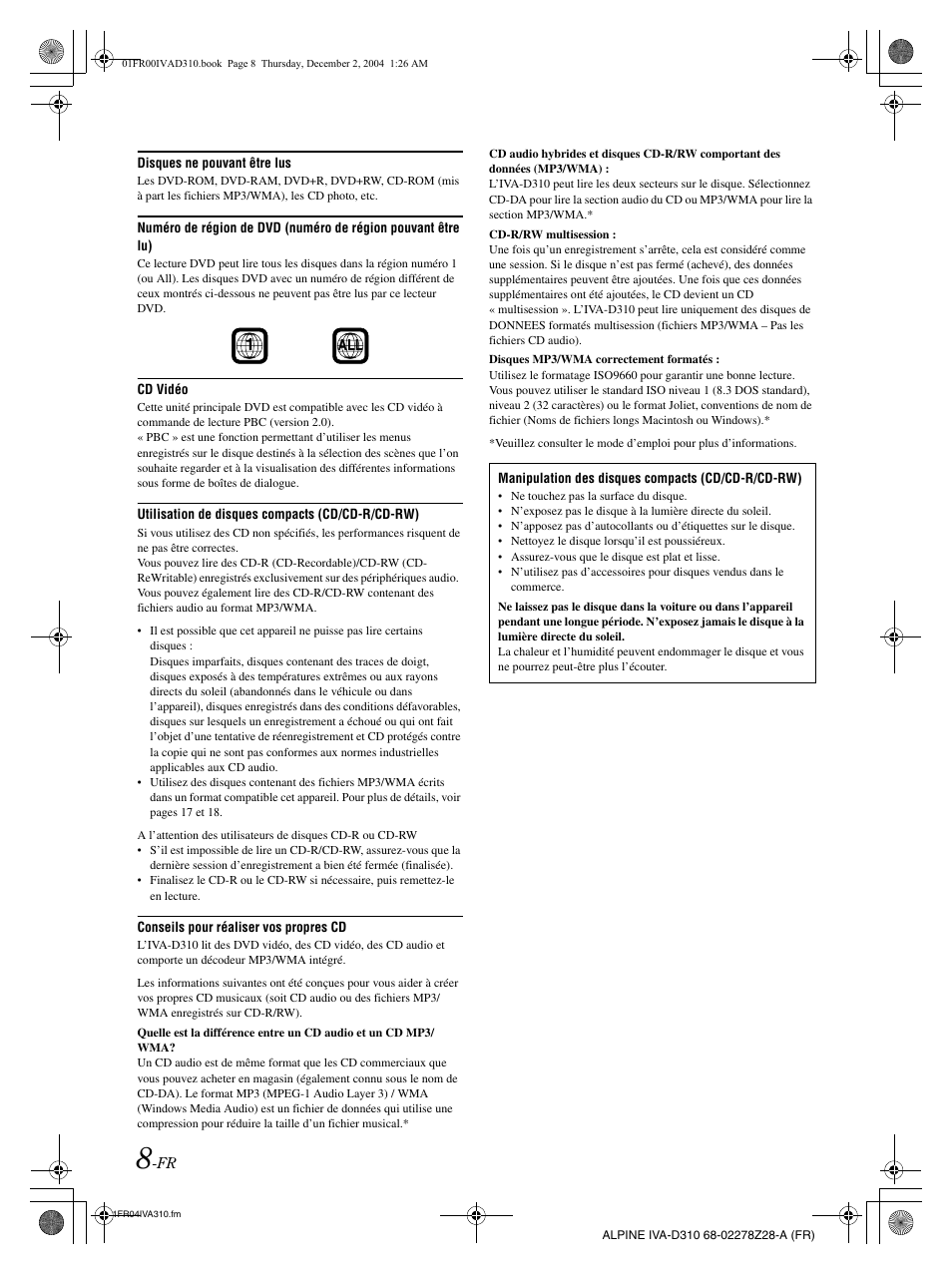 Alpine IVA-D310 User Manual | Page 92 / 253