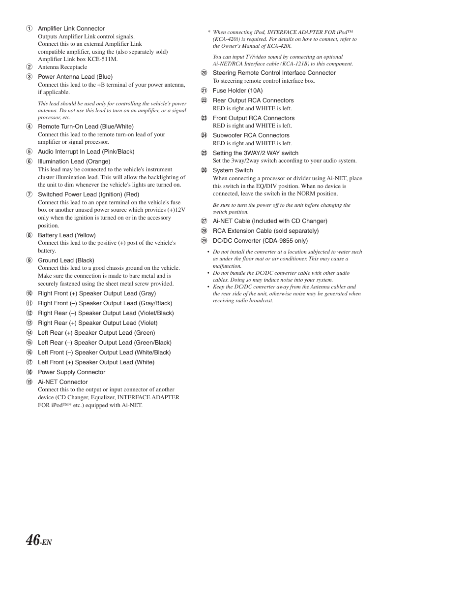 Alpine CDA-9853 User Manual | Page 47 / 55