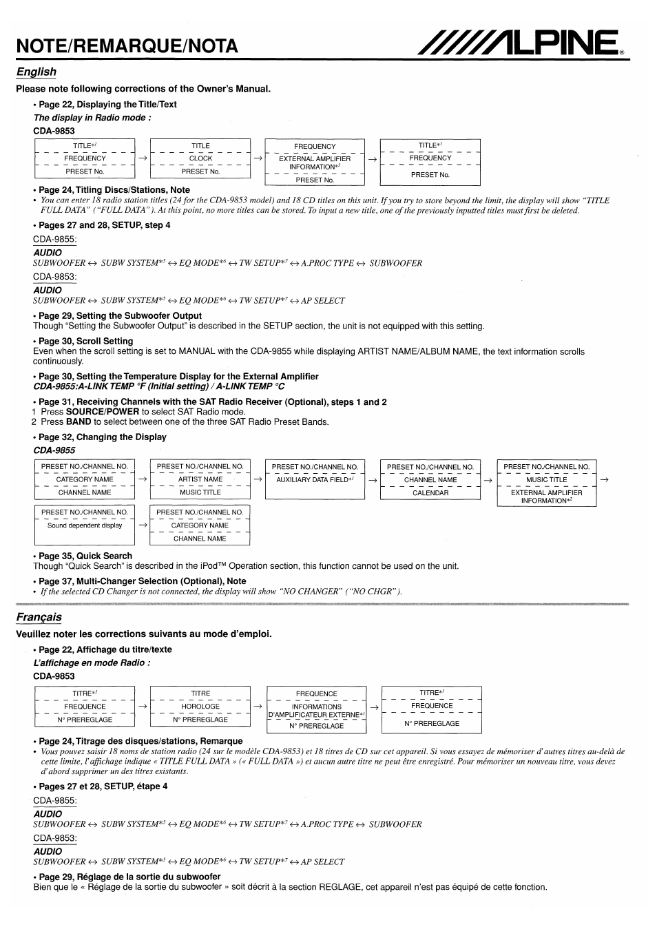 Alpine CDA-9853 User Manual | Page 52 / 55