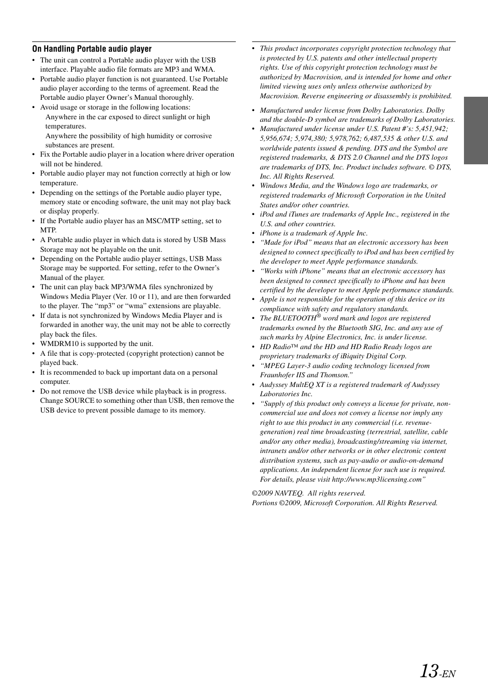 Alpine INA-W900 User Manual | Page 15 / 101