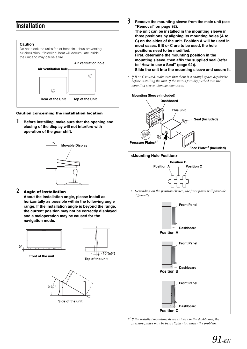 Installation | Alpine INA-W900 User Manual | Page 93 / 101