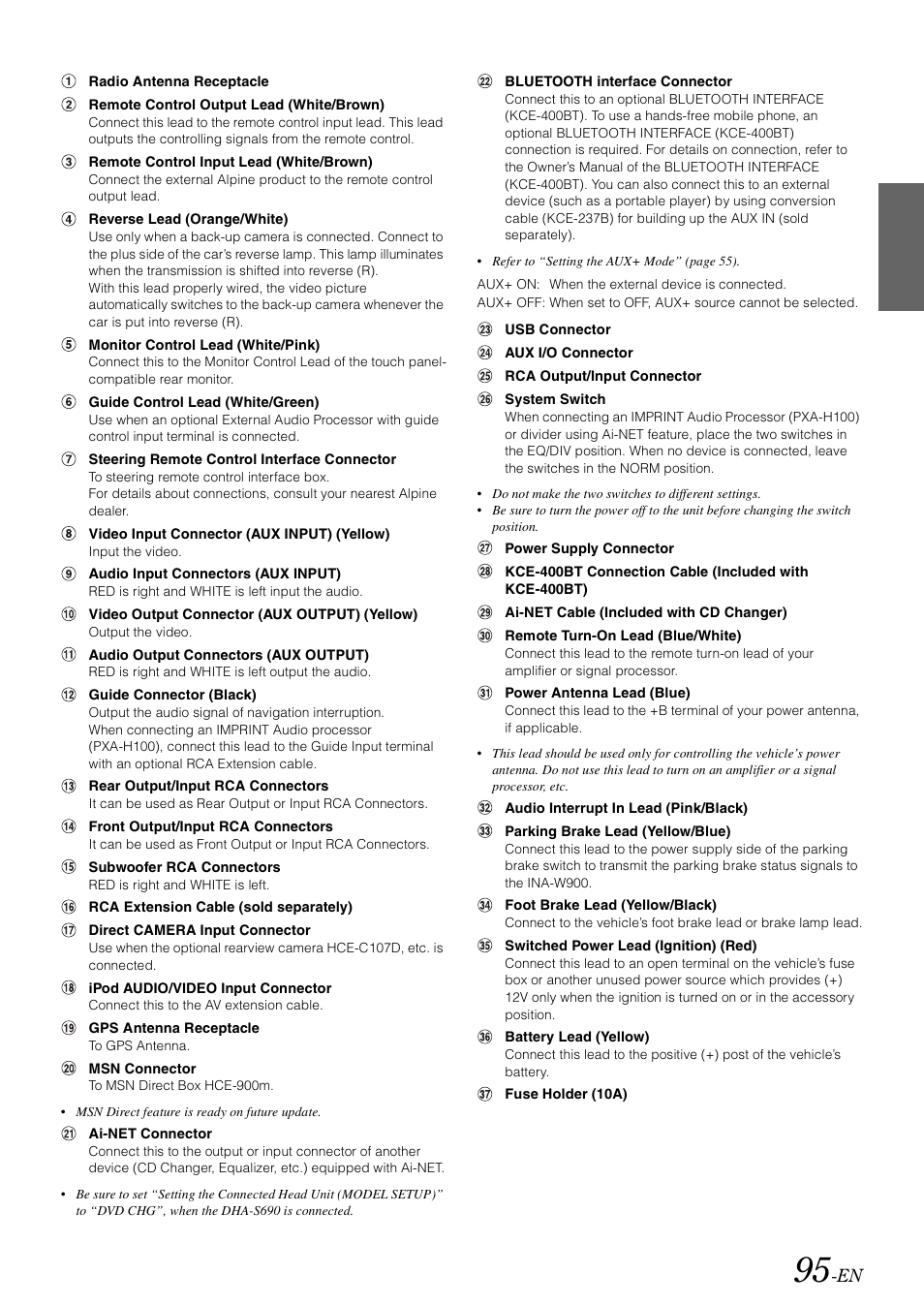 Alpine INA-W900 User Manual | Page 97 / 101