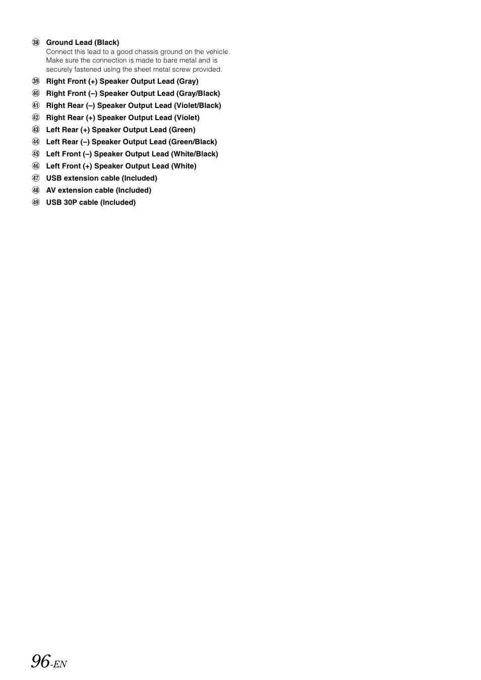 Alpine INA-W900 User Manual | Page 98 / 101