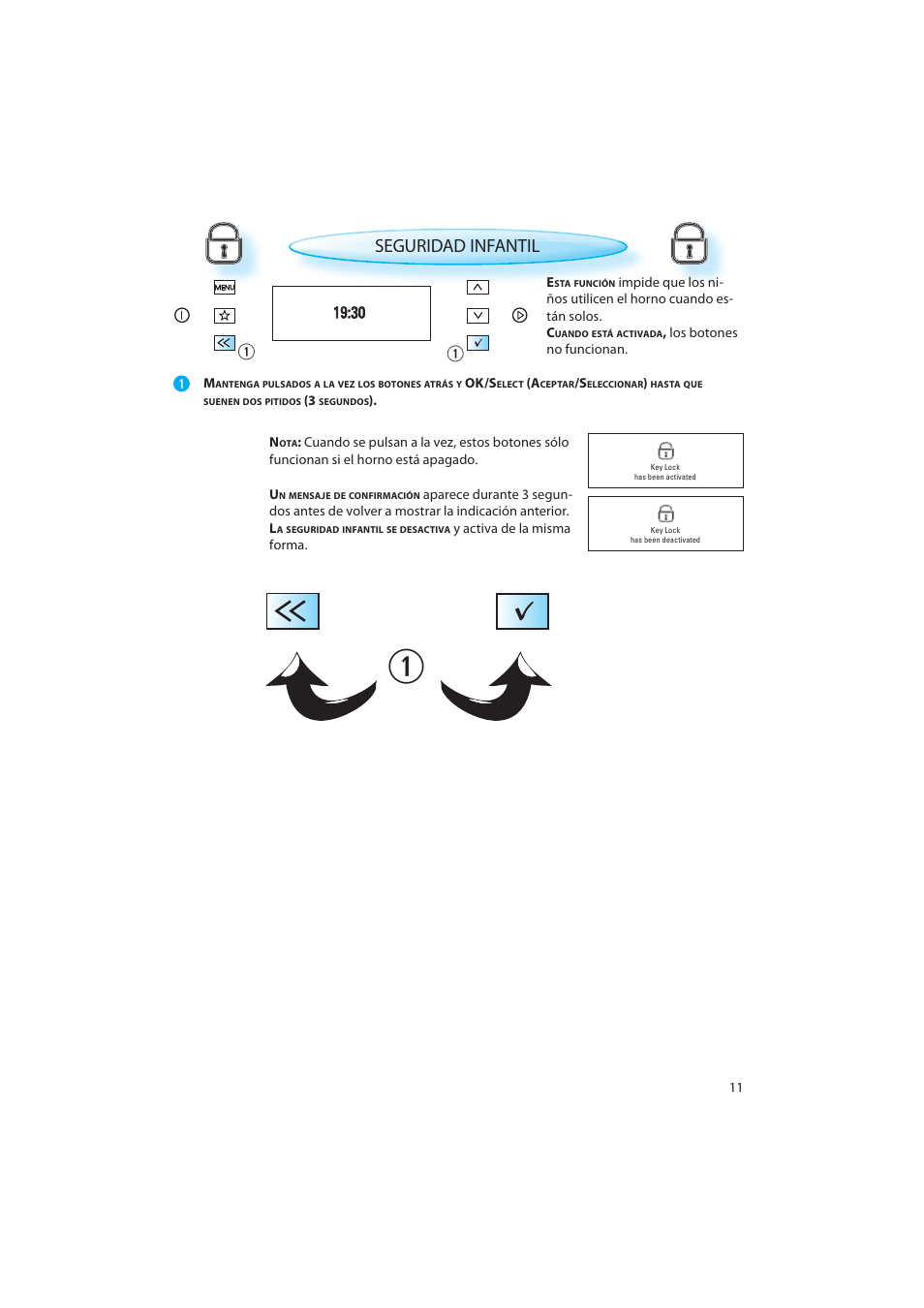 Seguridad infantil | Whirlpool AMW 598 IX User Manual | Page 11 / 40