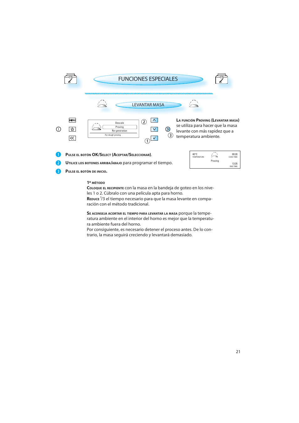 Funciones especiales | Whirlpool AMW 598 IX User Manual | Page 21 / 40