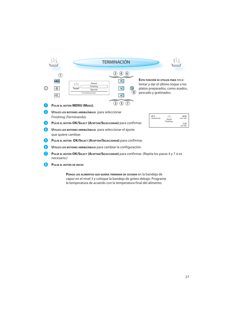 Terminación | Whirlpool AMW 598 IX User Manual | Page 27 / 40