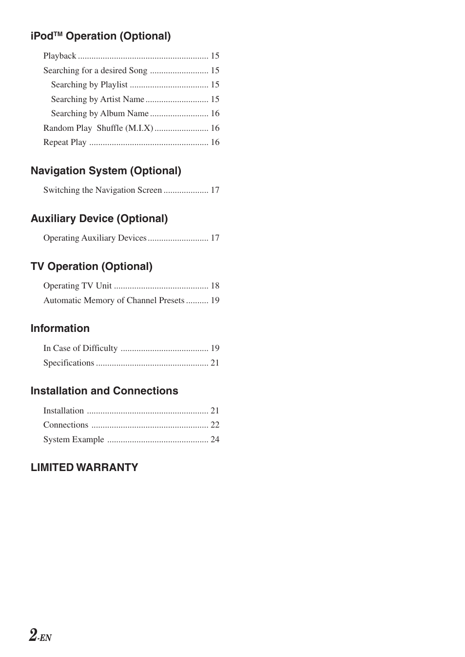 Alpine VPA-B211A User Manual | Page 3 / 29