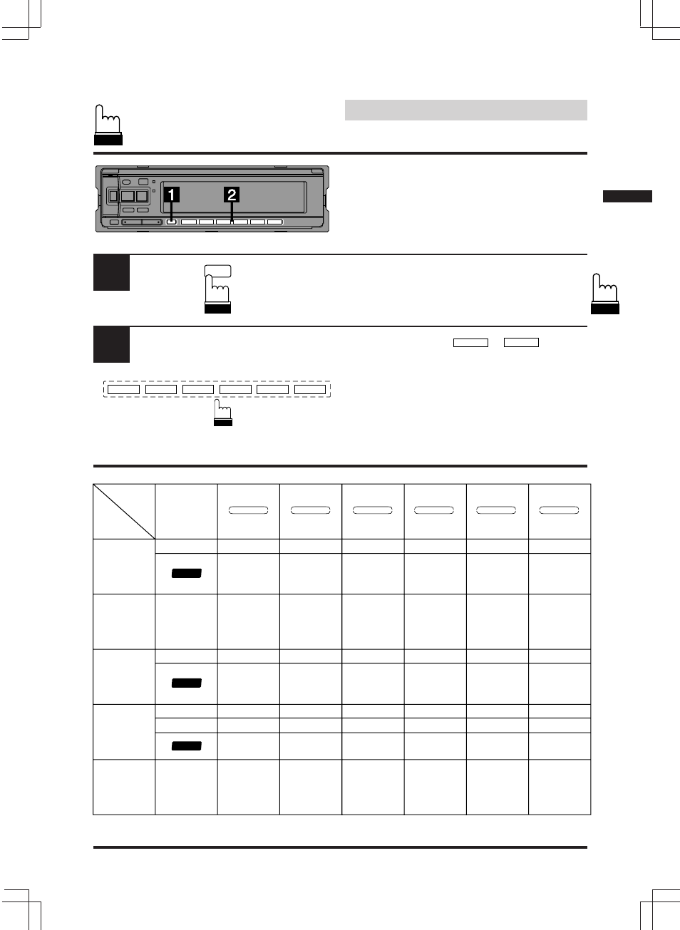 Basic operation, Using the function button, Mode function indicator (on/ off) radio | Cd 6-cd changer 12-cd changer clock adjust- ment | Alpine CDA-7846E User Manual | Page 19 / 55