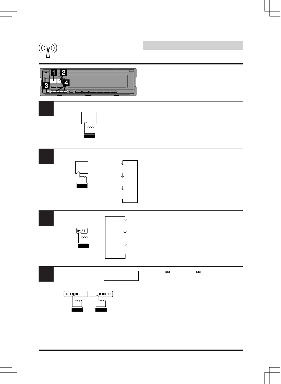 Radio operation, Manual tuning | Alpine CDA-7846E User Manual | Page 20 / 55