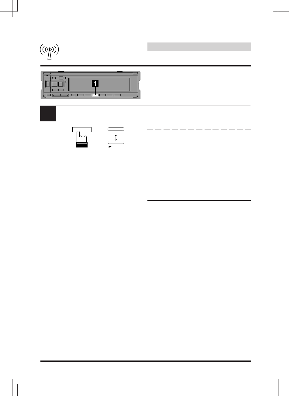 Radio operation, Storing into direct access preset (d.a.p.) band | Alpine CDA-7846E User Manual | Page 24 / 55