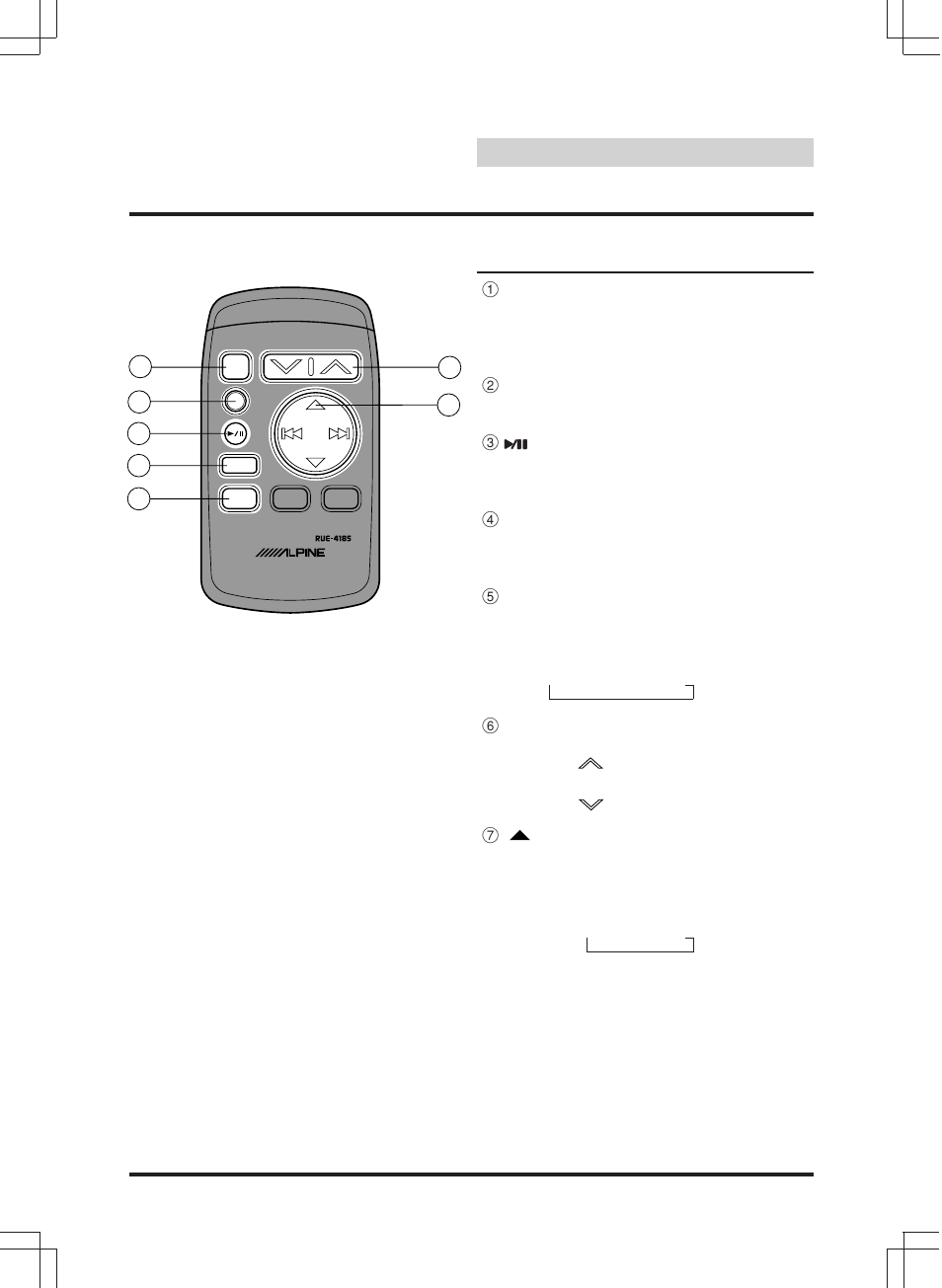 Remote control, Controls | Alpine CDA-7846E User Manual | Page 46 / 55