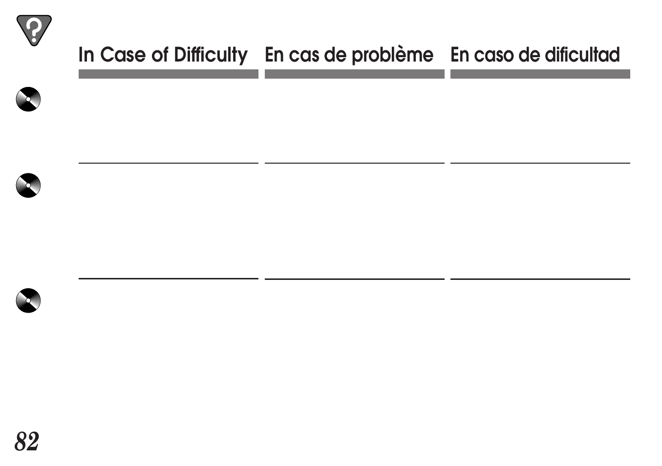 En cas de problème en caso de dificultad | Alpine MDA-7755 User Manual | Page 82 / 96