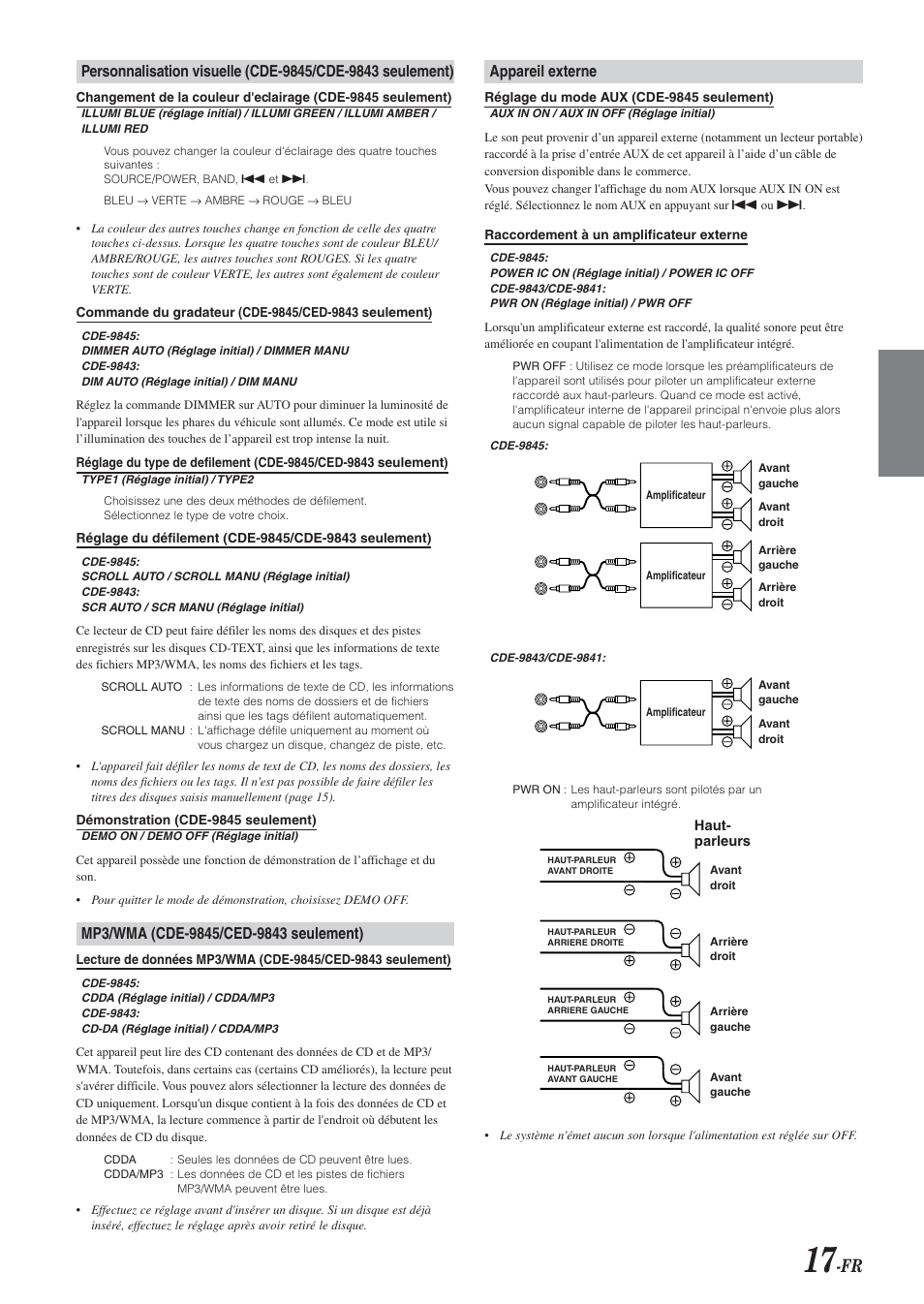 Alpine CDE-9843 User Manual | Page 42 / 72