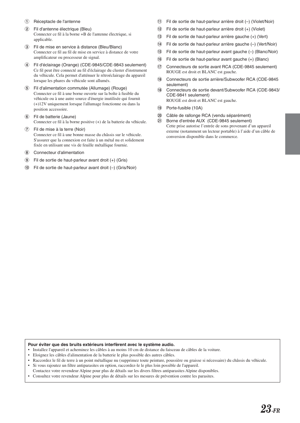 Alpine CDE-9843 User Manual | Page 48 / 72