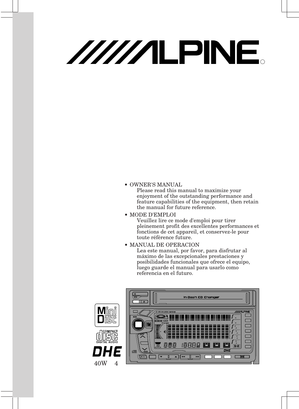 Alpine MDA-W890 User Manual | 144 pages