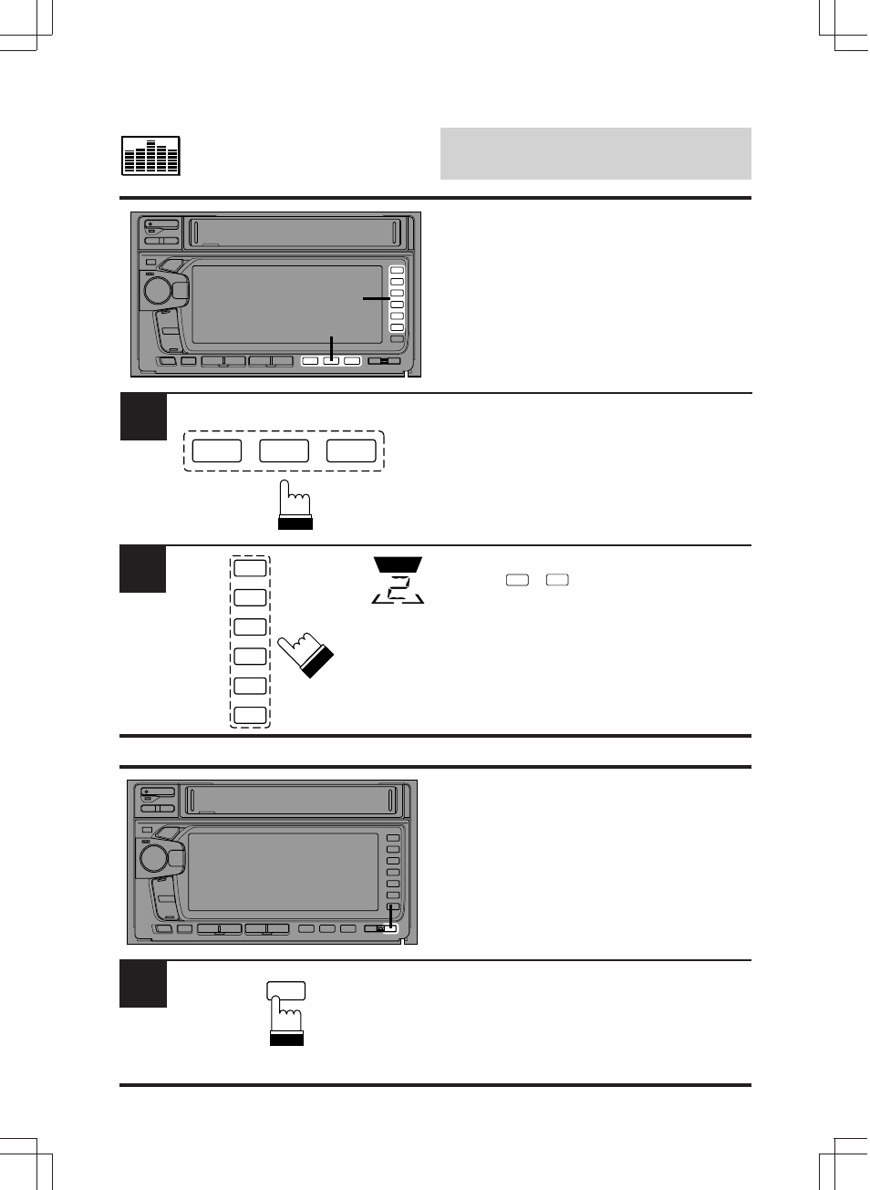 Equalizer operation, Switching the display modes | Alpine MDA-W890 User Manual | Page 106 / 144