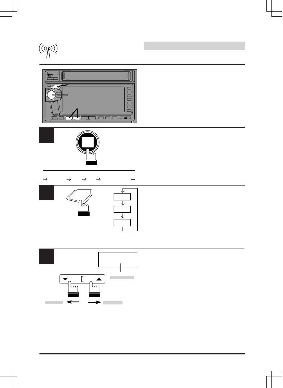 Radio operation, Manual tuning | Alpine MDA-W890 User Manual | Page 32 / 144