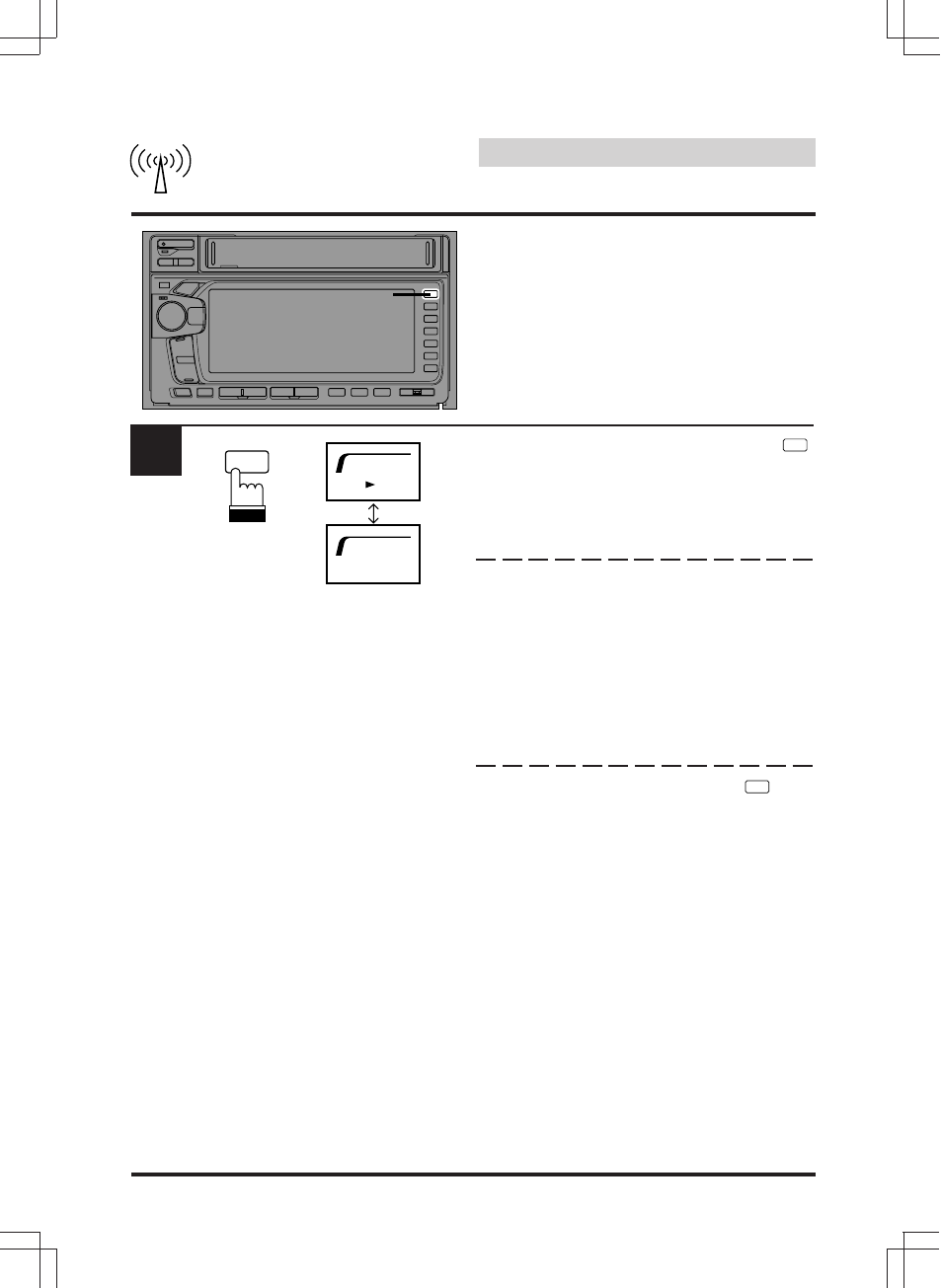 Radio operation, Storing into direct access preset (d.a.p.) band | Alpine MDA-W890 User Manual | Page 42 / 144