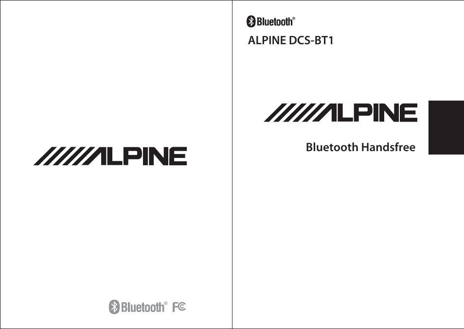 Alpine DCS-BT1 User Manual | 10 pages