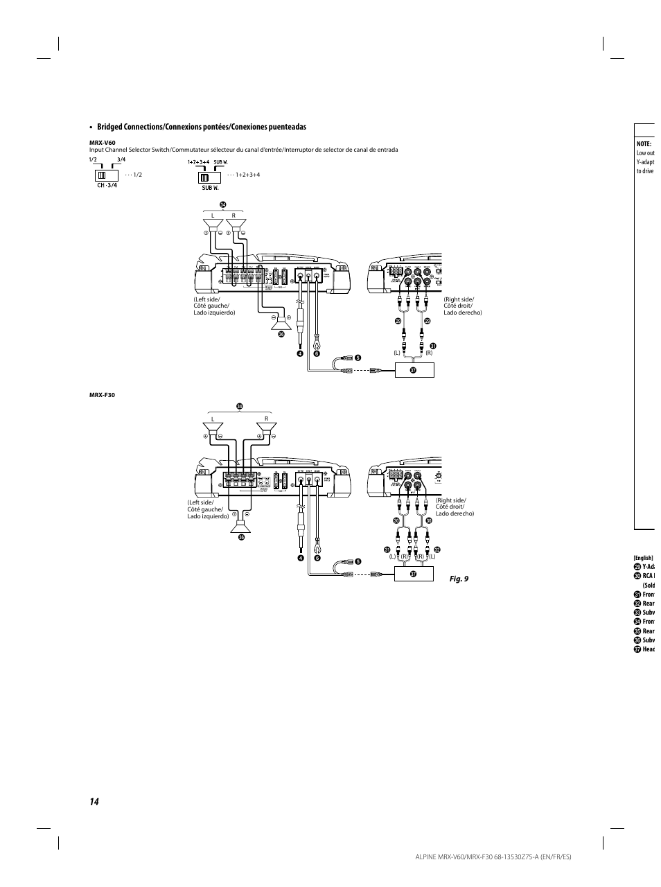 Alpine MRX-F30 User Manual | Page 14 / 20