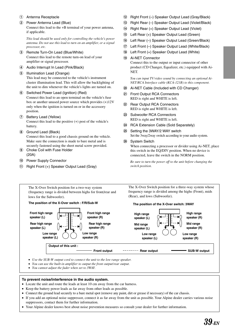 Alpine CDA-9813 User Manual | Page 41 / 43