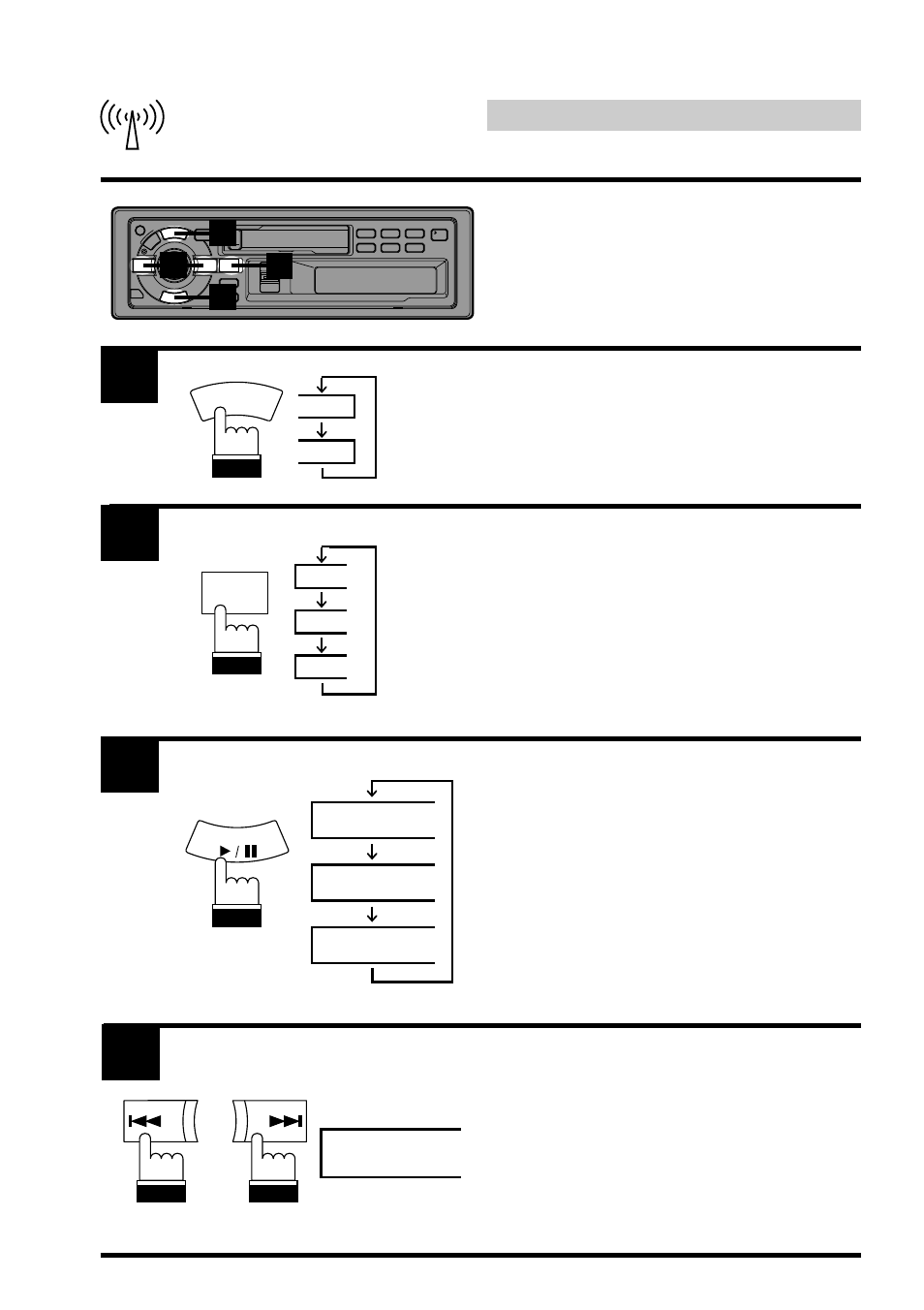 Radio operation, Automatic seek tuning | Alpine TDA-7553E User Manual | Page 16 / 56