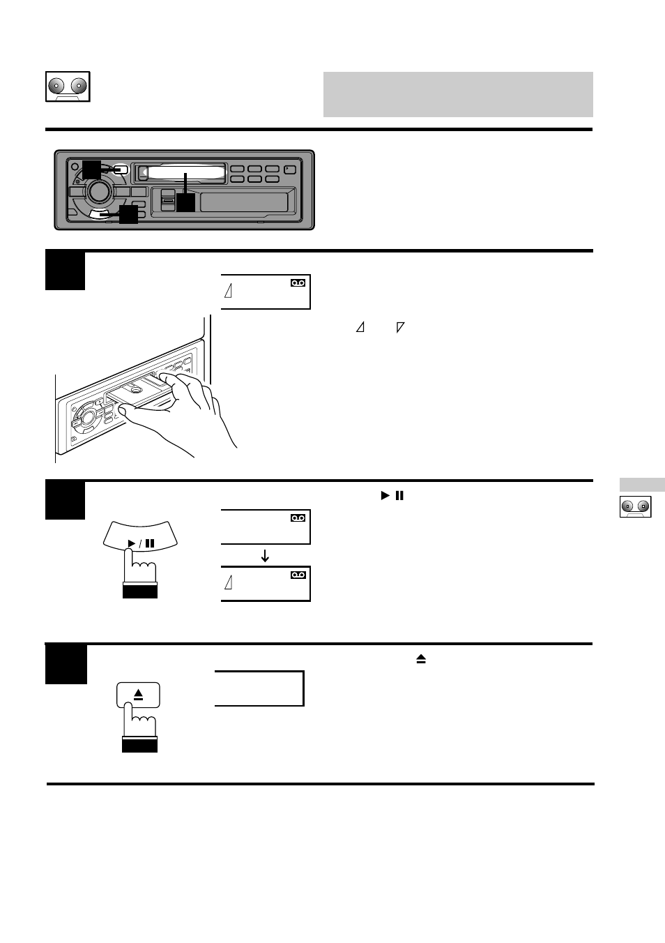 Cassette player operation, Normal play | Alpine TDA-7553E User Manual | Page 27 / 56