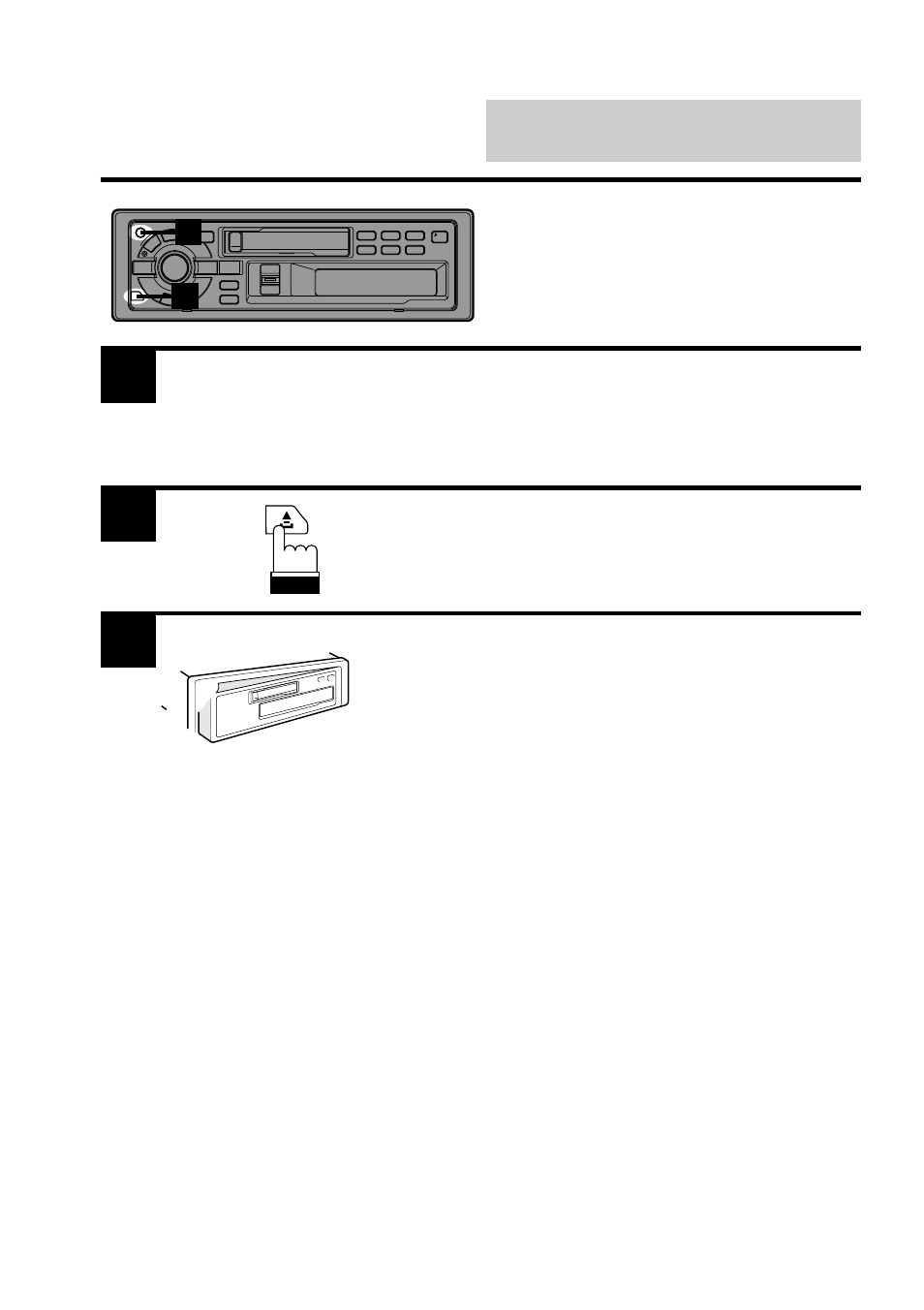 Detachable front panel detaching the front panel | Alpine TDA-7553E User Manual | Page 8 / 56