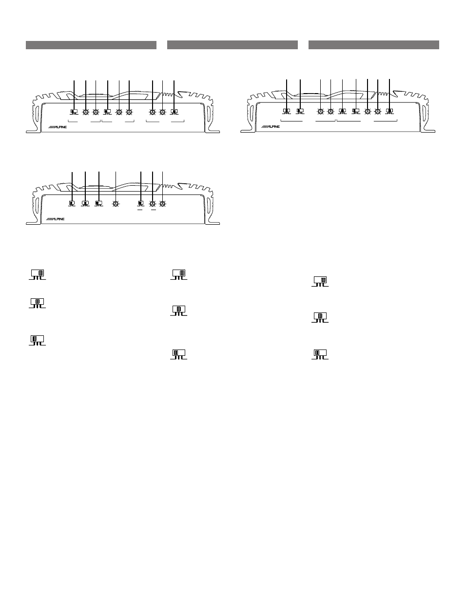 Switch settings, Reglages de commutateur, Ajustes del interruptor | Mrv-f353, Español français english, Mrv-f353) | Alpine MRV-F353 User Manual | Page 10 / 20