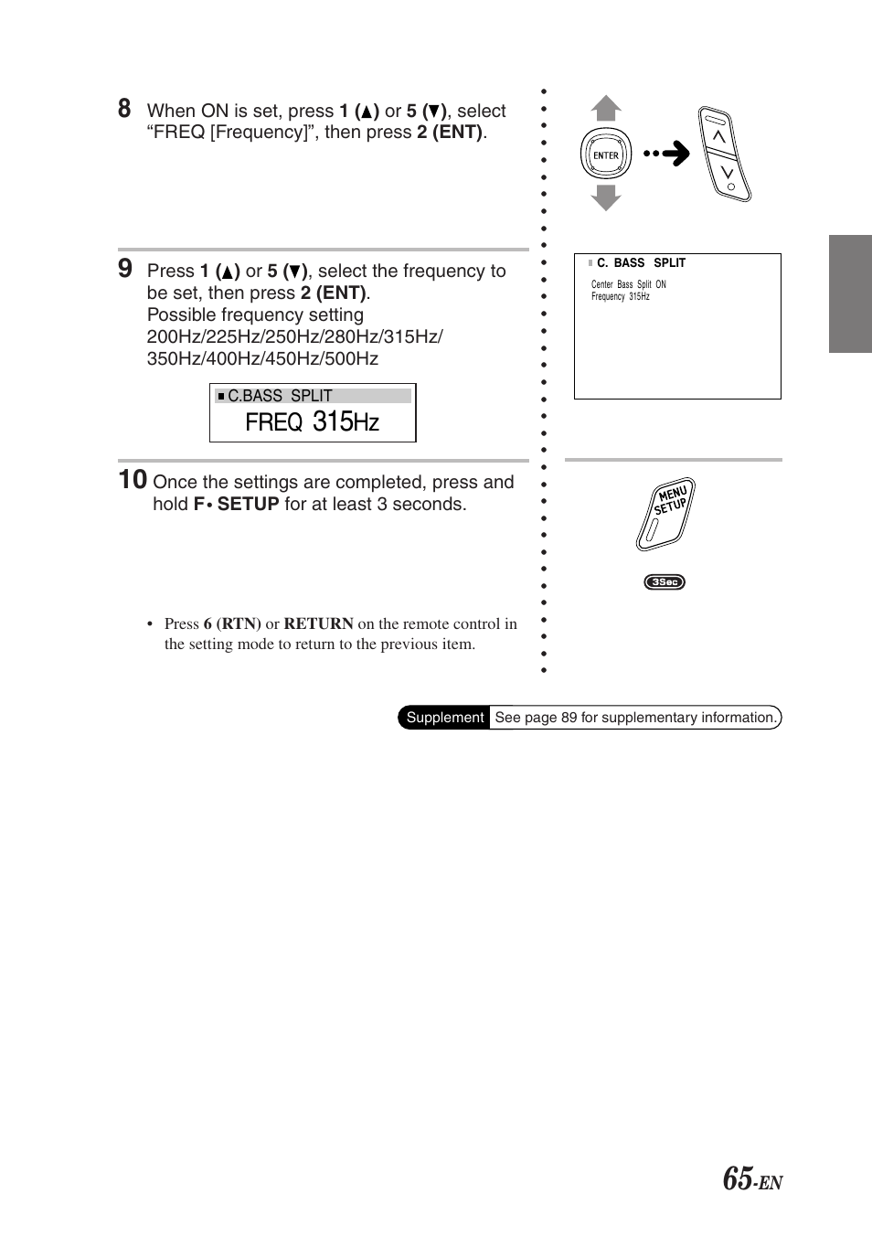Freq | Alpine F1 STATUS PXI-H990 User Manual | Page 69 / 116